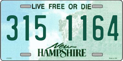 NH license plate 3151164