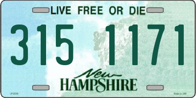 NH license plate 3151171