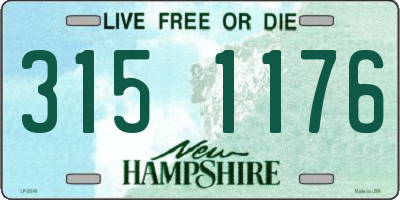 NH license plate 3151176