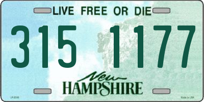 NH license plate 3151177
