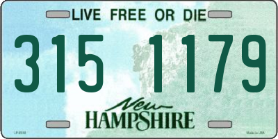 NH license plate 3151179