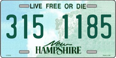 NH license plate 3151185
