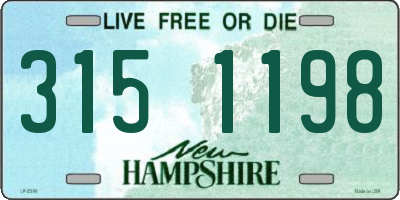 NH license plate 3151198