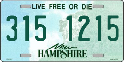 NH license plate 3151215