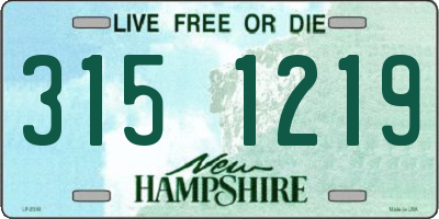 NH license plate 3151219