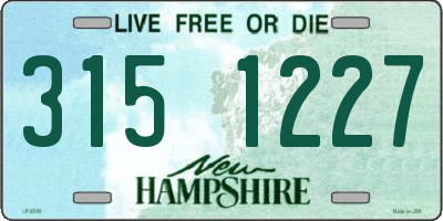 NH license plate 3151227