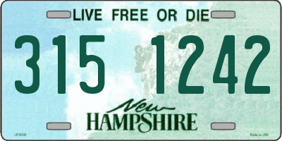 NH license plate 3151242