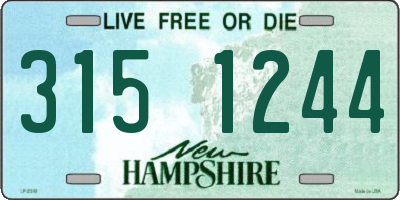 NH license plate 3151244