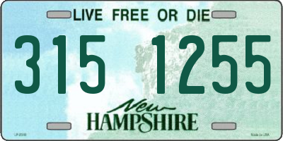 NH license plate 3151255