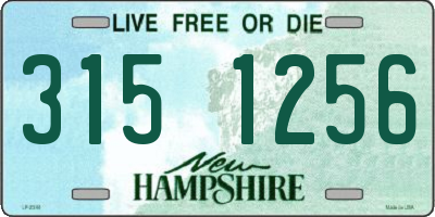 NH license plate 3151256