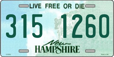 NH license plate 3151260