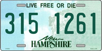 NH license plate 3151261