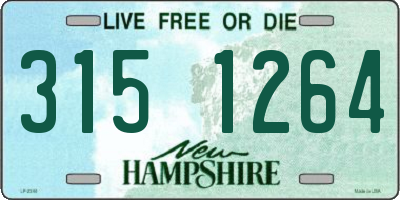 NH license plate 3151264