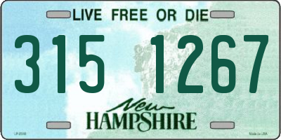 NH license plate 3151267