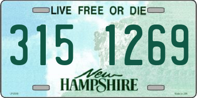 NH license plate 3151269