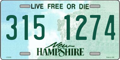 NH license plate 3151274