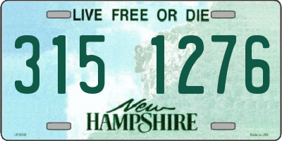 NH license plate 3151276