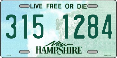 NH license plate 3151284
