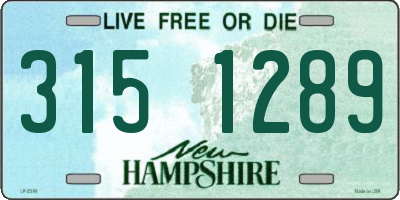 NH license plate 3151289