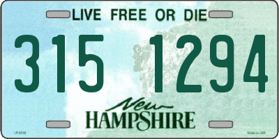 NH license plate 3151294