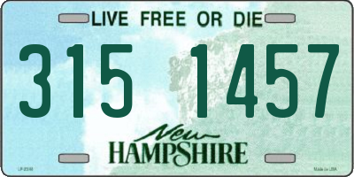 NH license plate 3151457