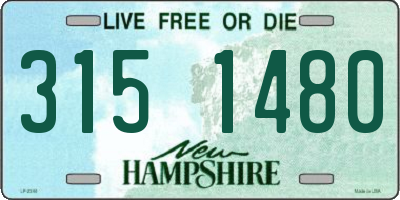 NH license plate 3151480