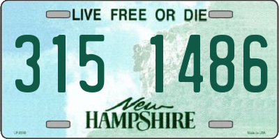 NH license plate 3151486