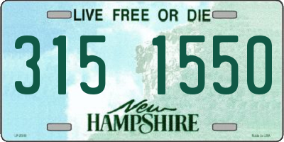 NH license plate 3151550