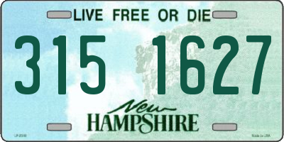 NH license plate 3151627