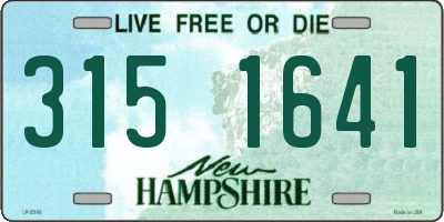 NH license plate 3151641