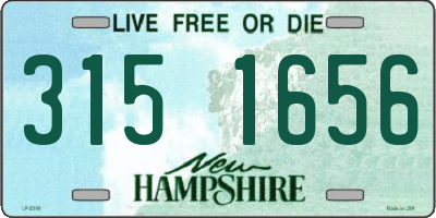 NH license plate 3151656