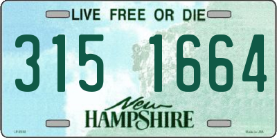 NH license plate 3151664