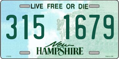 NH license plate 3151679