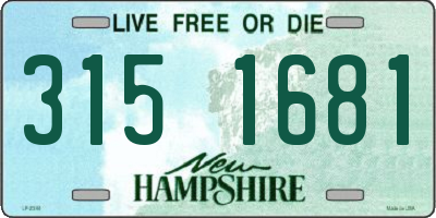 NH license plate 3151681