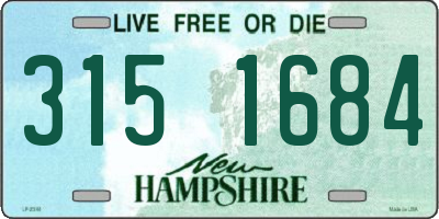 NH license plate 3151684