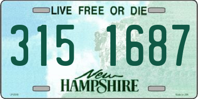 NH license plate 3151687