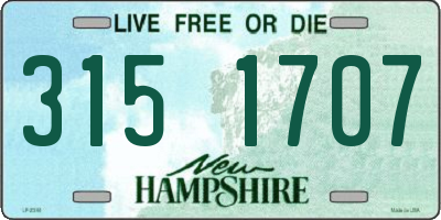 NH license plate 3151707