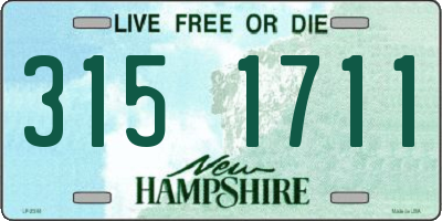 NH license plate 3151711