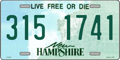 NH license plate 3151741