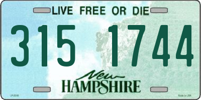 NH license plate 3151744