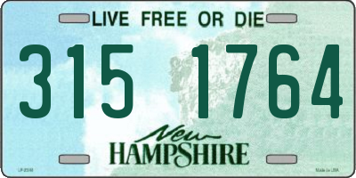NH license plate 3151764