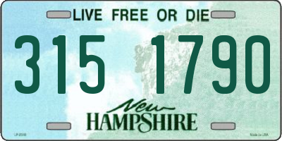 NH license plate 3151790