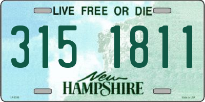 NH license plate 3151811