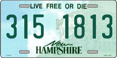 NH license plate 3151813