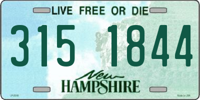 NH license plate 3151844