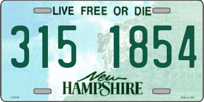 NH license plate 3151854