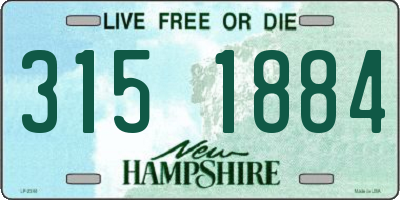 NH license plate 3151884