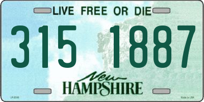 NH license plate 3151887