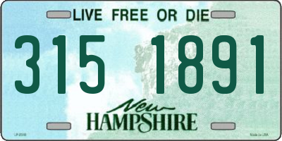 NH license plate 3151891