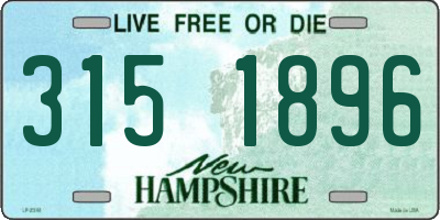 NH license plate 3151896